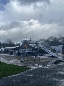 Concorde in Brooklands Museum from front
